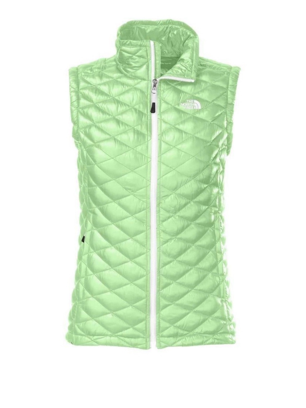 The North Face ThermoBall Vest Women’s Small Green Full Zip Quilted Puffer